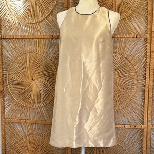 Maje Gold Sleeveless Dress